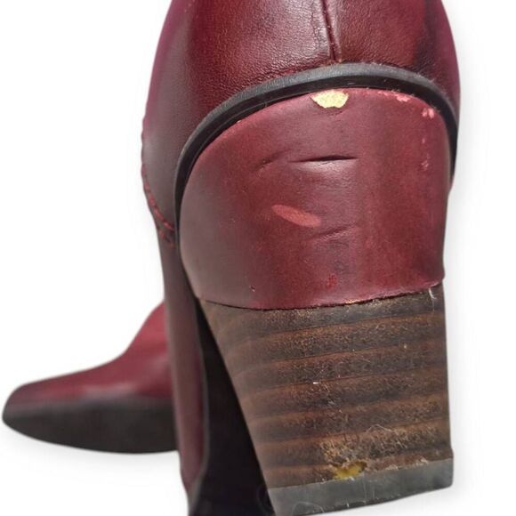 L'artiste Women's Belgard Leather Boots in Bordeaux Red size 38 - Picture 5 of 10